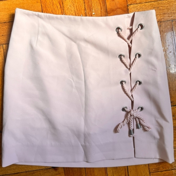 Rebecca Minkoff Lace Up Mini Skirt/skort Size 8 - Picture 6 of 10